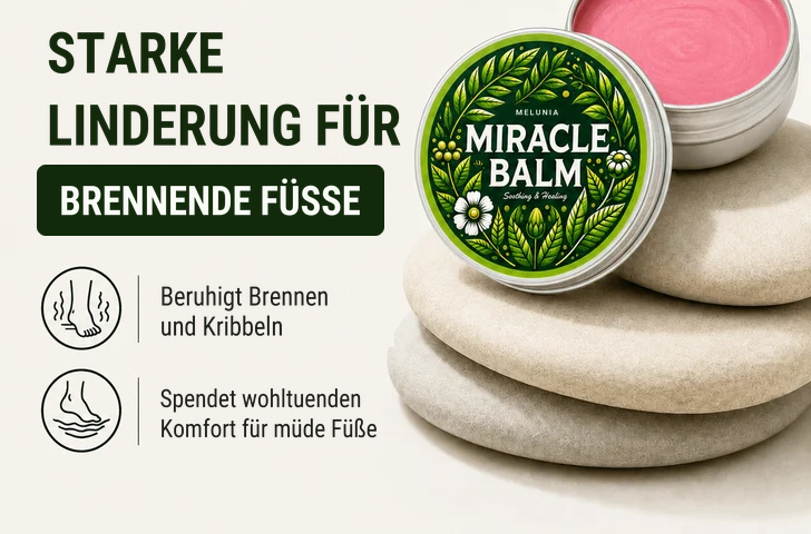 Starke Linderung für brennende Füße – beruhigt Brennen und Kribbeln, spendet Komfort für müde Füße