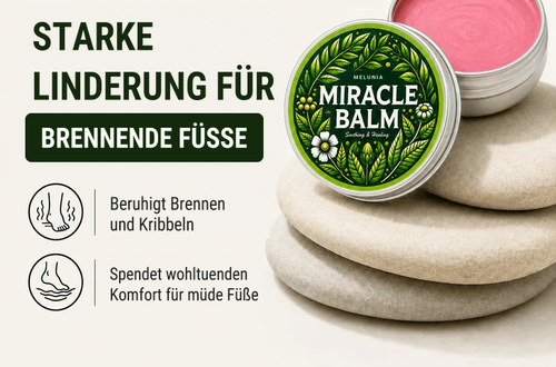 Starke Linderung für brennende Füße – beruhigt Brennen und Kribbeln, spendet Komfort für müde Füße